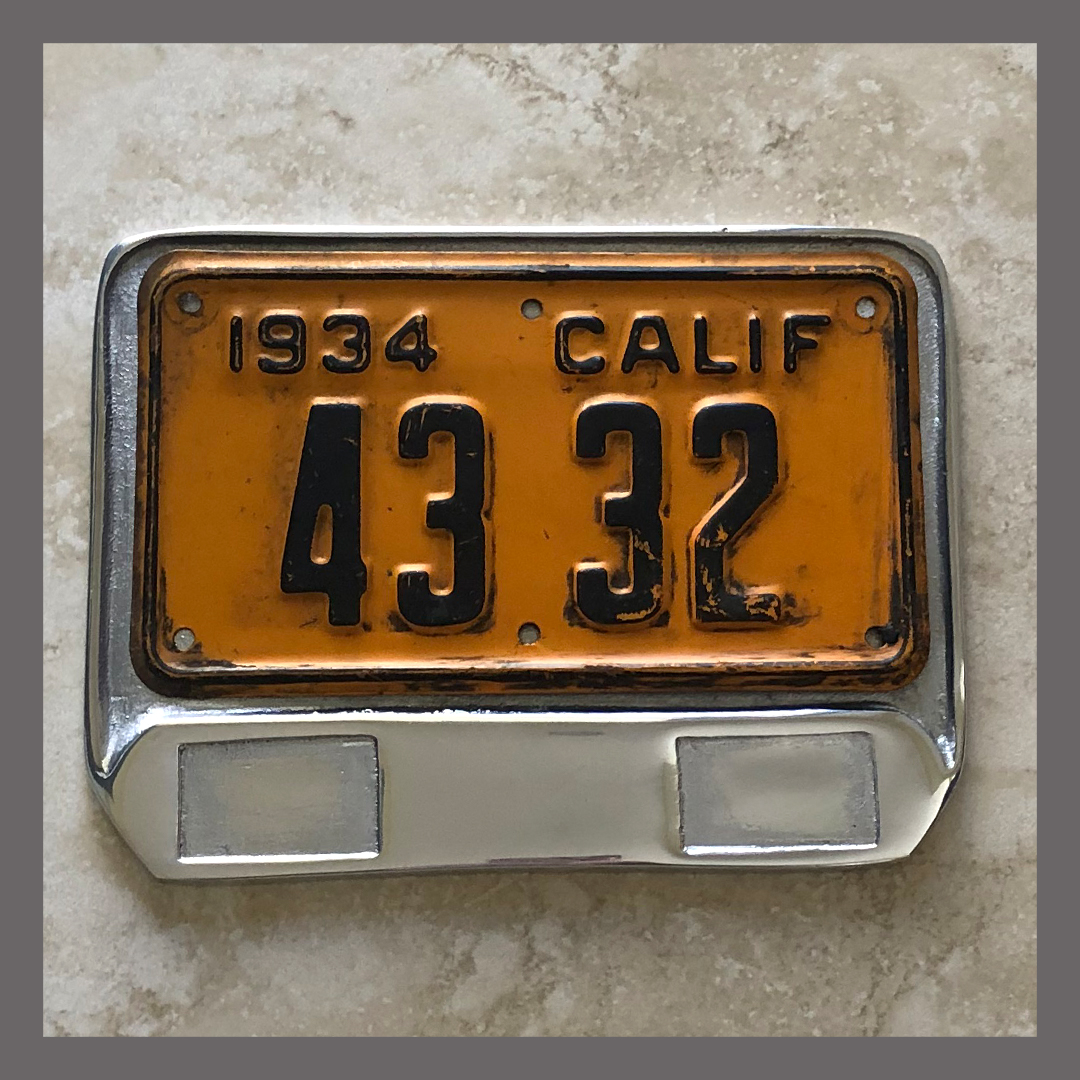 california license plate dimensions