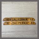 1942 California YOM DMV Metal Tags / Tabs For Sale