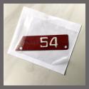1954 Repainted California YOM DMV Motorcycle License Plate Metal Tag